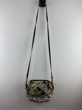 Vintage 90s Golf Tapestry Crossbody Bag Coin Pouch Keychain Set Grandpacore